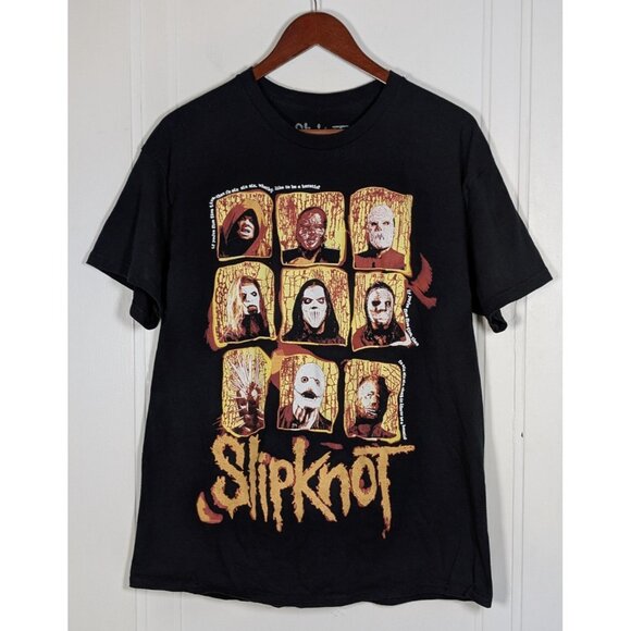 Slipknot Glitter T-shirt XL Double Sided Short Sleeve Heavy Metal Corey Taylor - Picture 1 of 4